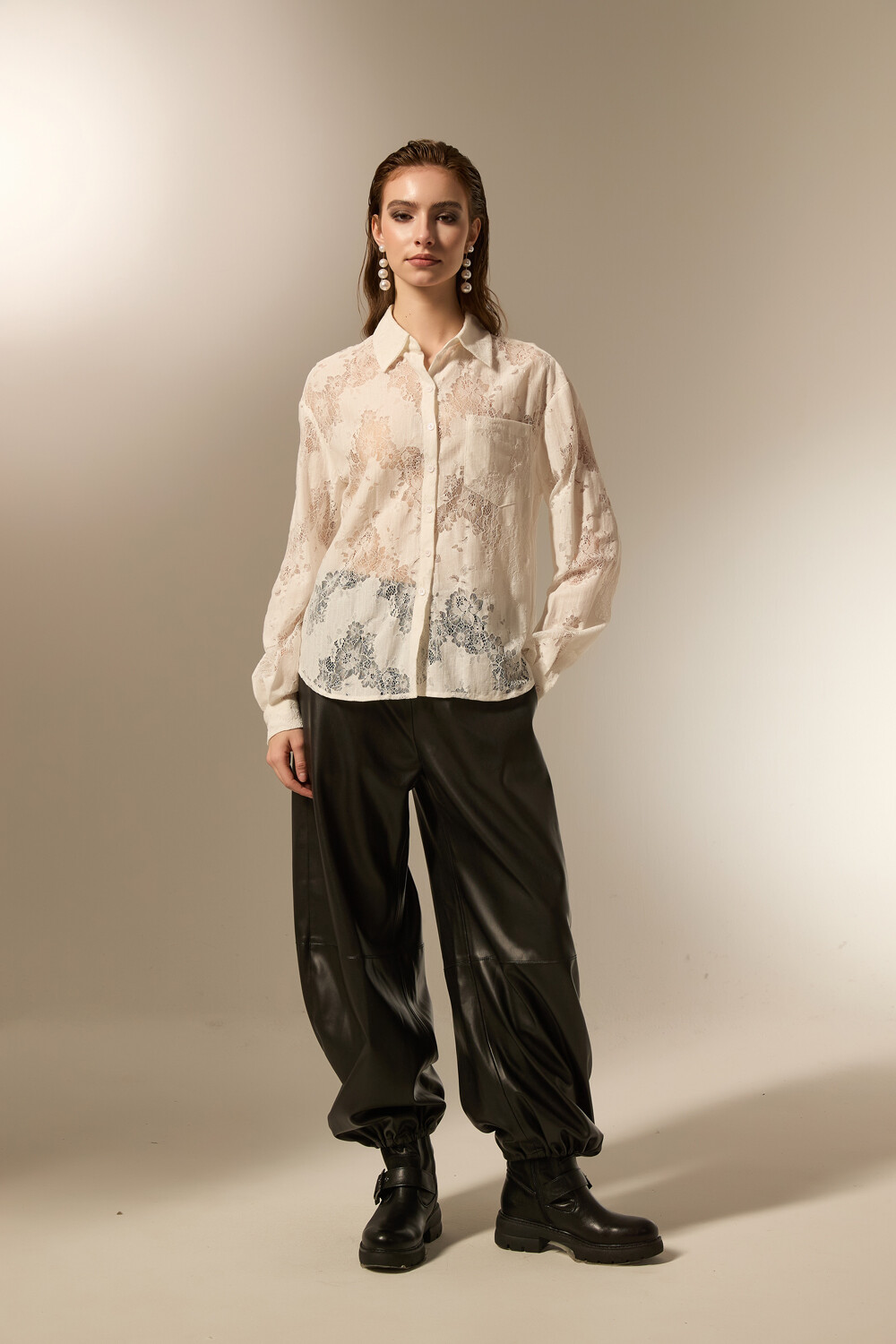 Camisa Valessa Marfil / Off White