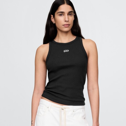 INTL SL MOD RIB HALTER LOGO BLACK