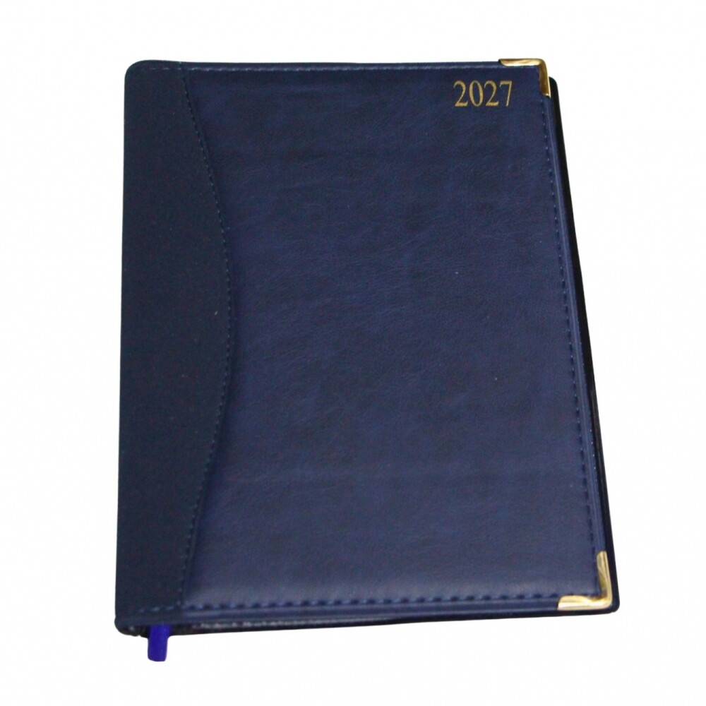 AGENDA ABEZETA 201 CLASICA DEL AÑO TAPA COSIDA SEMANA A LA VISTA TAPA AZUL