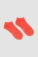 Medias cortas al tobillo en colores lisos Rojo