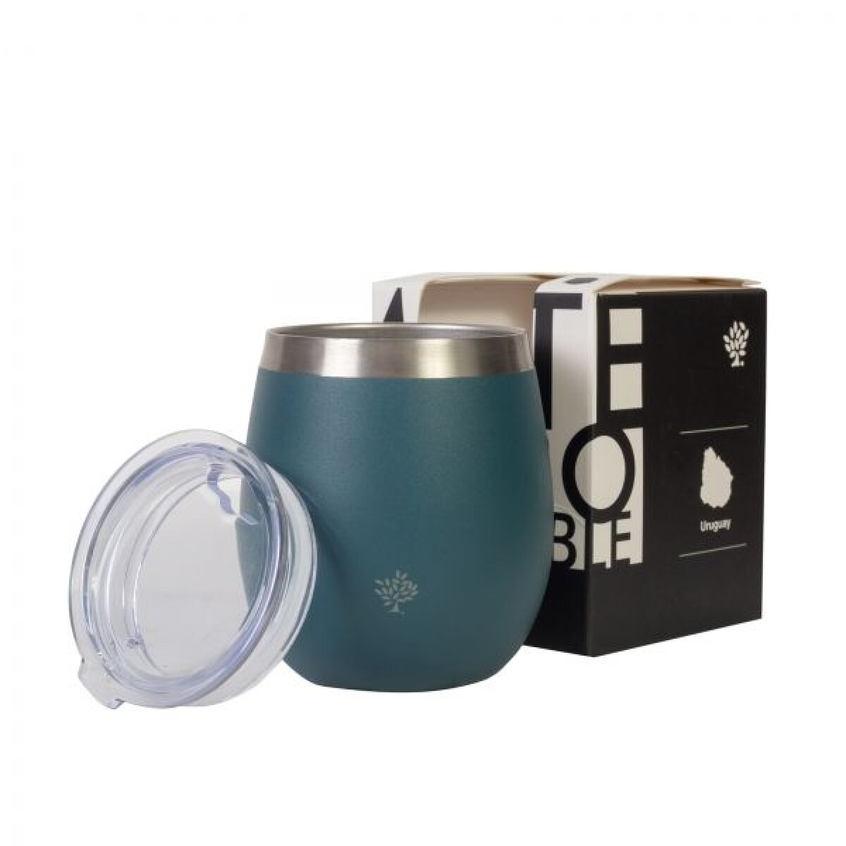 MATE TERRANO ACERO C/ TAPA 130ML - PETROLEO 