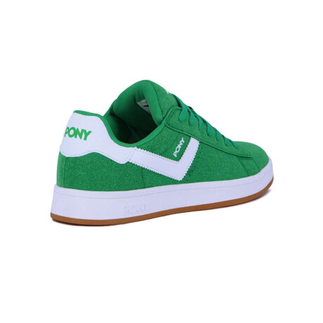 Pony Calzado Lifestyle Square Gamuza Hombre Verde-Blanco