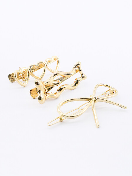 BROCHES SET X 3 DORADO