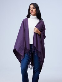 Ruana Soft Flecos VIOLETA