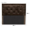 Respaldo De Sommier Ltc Relleno Con Guata Forrado En Suede Marron Respaldo De Sommier Ltc Relleno Con Guata Forrado En Suede Marron