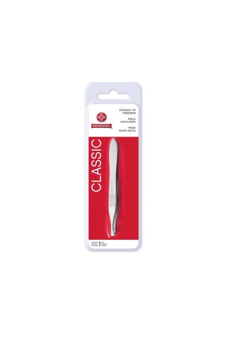 Pinza de cejas Mundial punta recta Nº 108 Pinza de cejas Mundial punta recta Nº 108