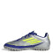 Championes de Fútbol 5 Unisex Adidas F50 Club TF Messi Plateado - Azul - Amarillo