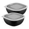 Juego De Tuppers Cuadrados 2lts - Tramontina - 25098/004 Juego De Tuppers Cuadrados 2lts - Tramontina - 25098/004