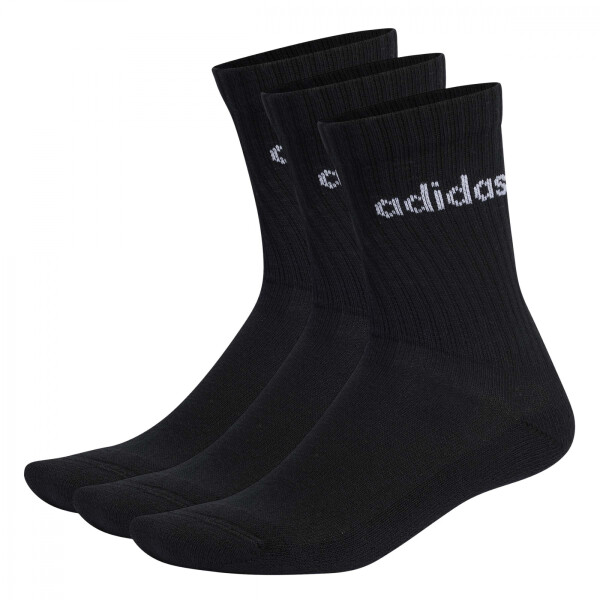 Medias Adidas C LIN CREW de Hombre - IC1301 Negro-blanco