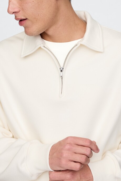 Buzo Polo Hombre Ivory Frost