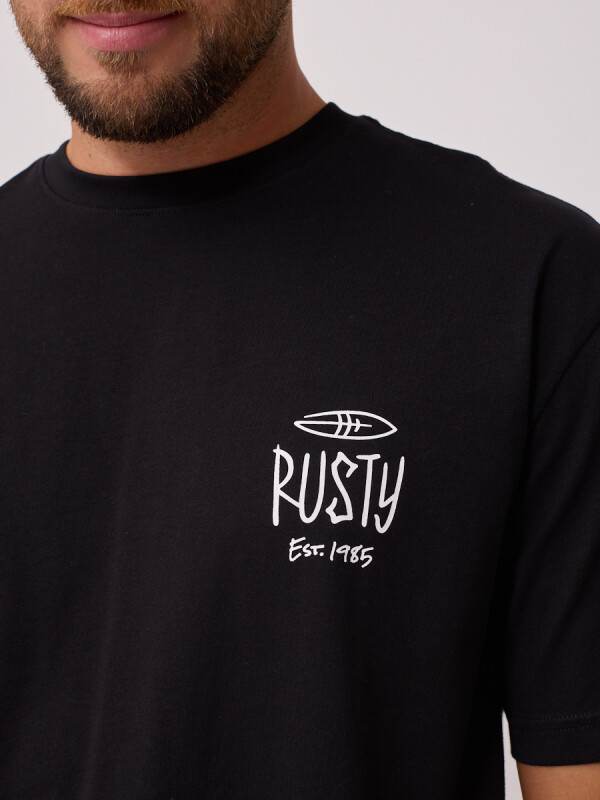 T-SHIRT ROKAI RUSTY Negro