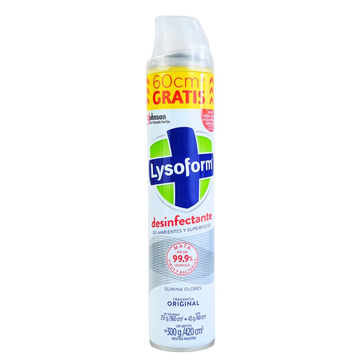 Desinfectante Lysoform aerosol 420cc original 