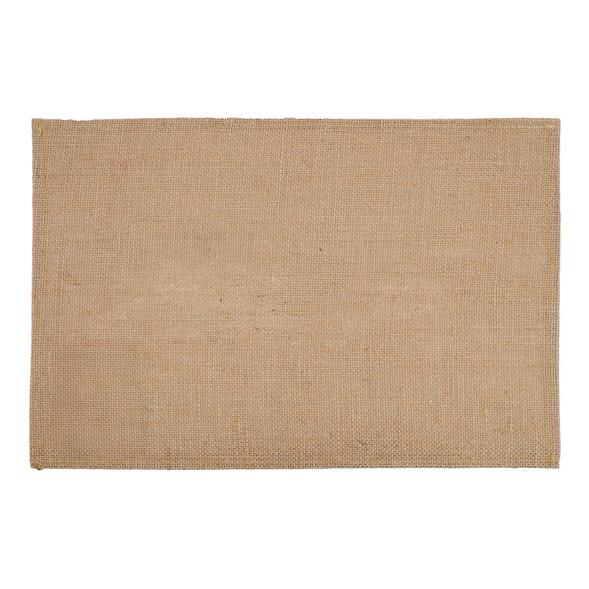 Individual de arpillera liso rectangular 