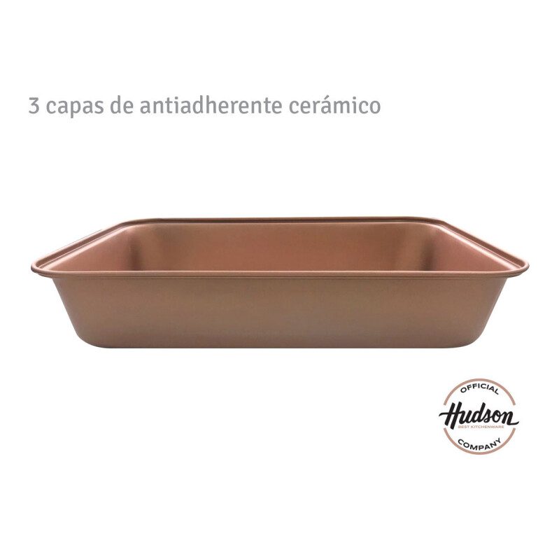 Asadera Rectangular Hudson Antiadherente Ceramico 37,5 Cm Asadera Rectangular Hudson Antiadherente Ceramico 37,5 Cm