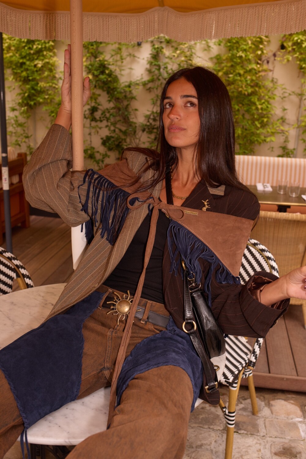 Folk Leather Culero Topo / Azul