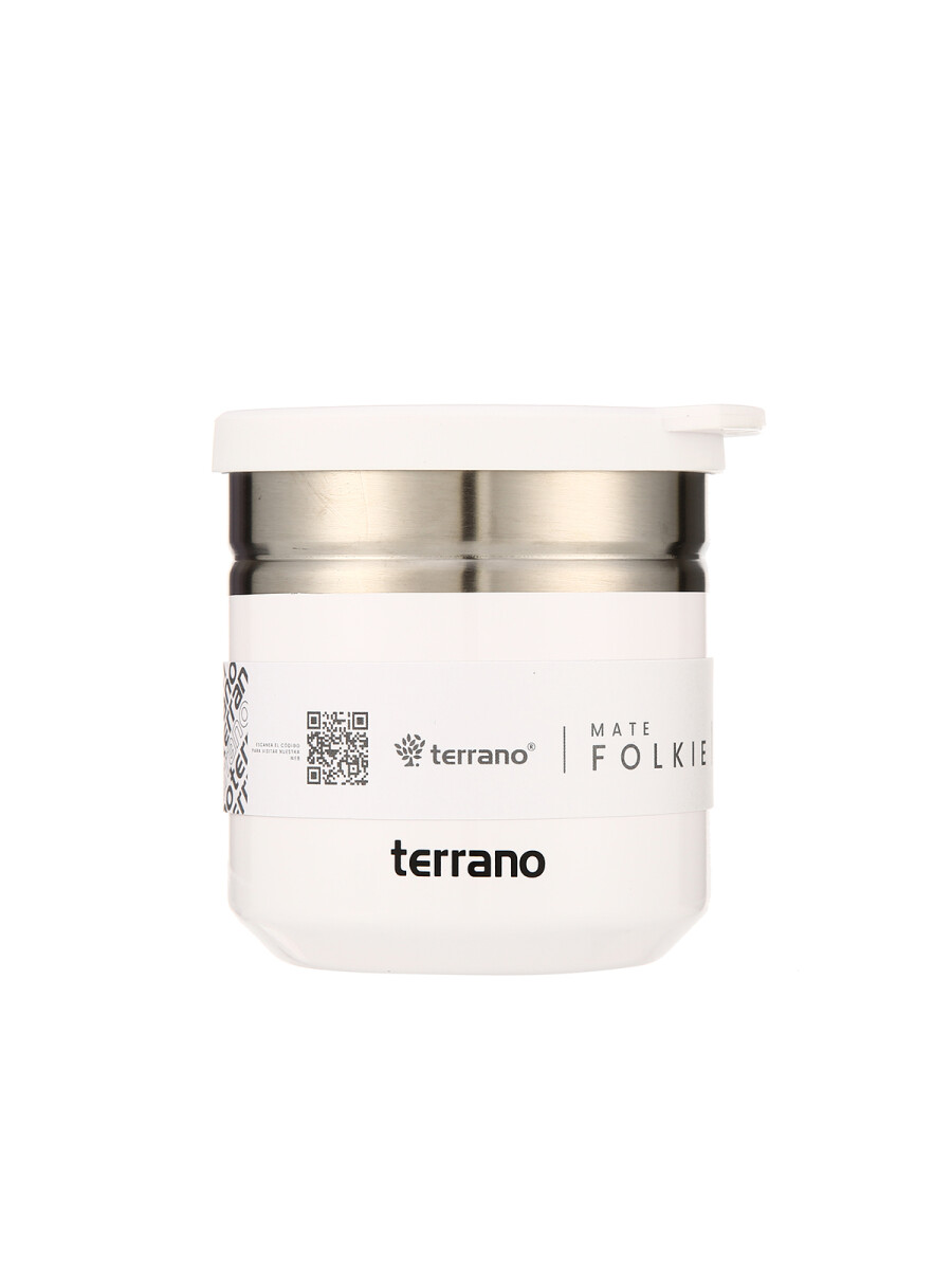 Mate Folkie Metalizado - Blanco 