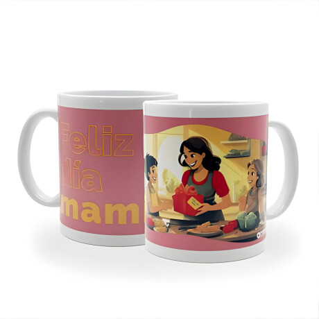TAZA DE LOZA FELIZ DIA MAMI ROSADA (8 X 9.5CM) TAZA DE LOZA FELIZ DIA MAMI ROSADA (8 X 9.5CM)