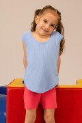 Remera Deportiva. Celeste