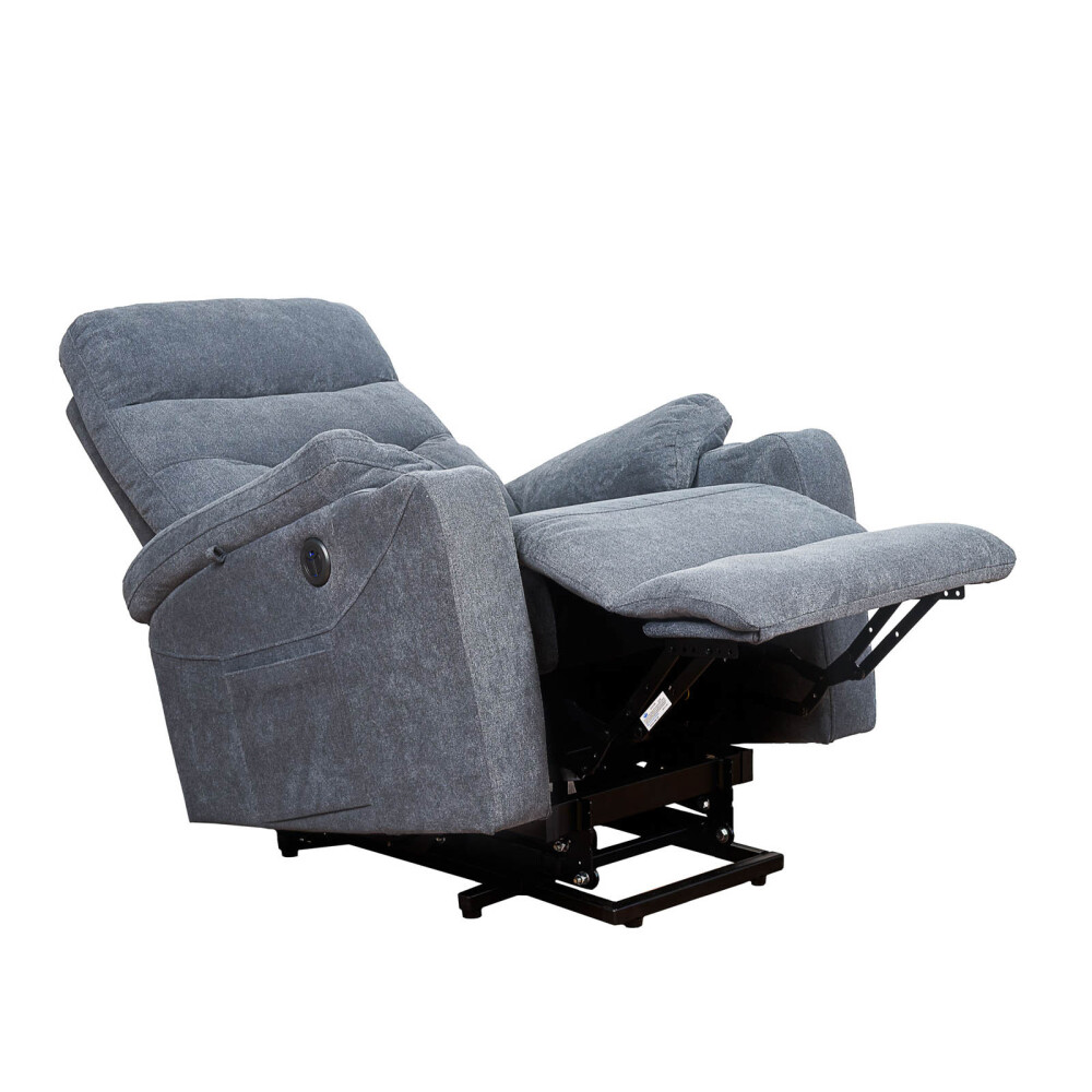 SOFÁ RECLINABLE MULTIFUNCIÓN 1 CUERPO TELA GRIS ATIKA