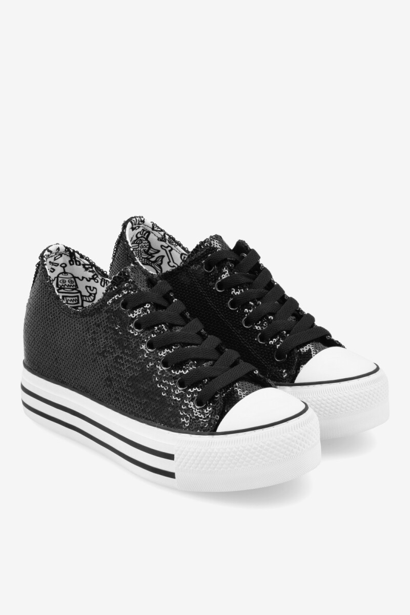 ZAPATILLA OLD SCHOOL - CAÑA BA Negro