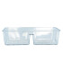 Canasto Caja Organizador 2 div. Acrilico Transprente 20*10*5 Canasto Caja Organizador 2 Div. Acrilico Transprente 20*10*5