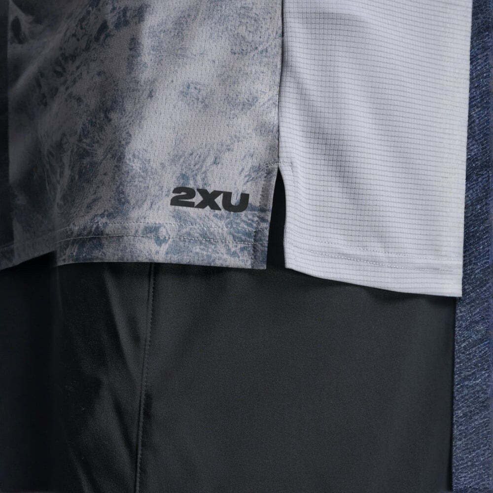 Polo Running Aero Mesh Tee Hombre Weathervane Marble/black Reflective