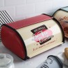 Panera Metal Retro 36x23x15 cm Rojo