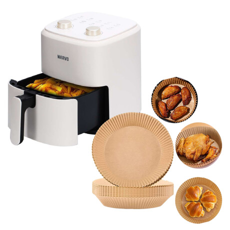 FREIDORA SIN ACEITE MARVO HAF-031+B/PAPEL BLANCO