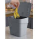 Papelera con pedal 15L GRIS
