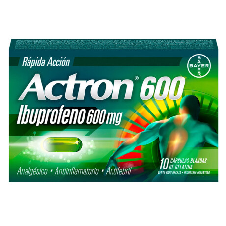 Actron 600mg 10 Cápsulas Blandas Actron 600mg 10 Cápsulas Blandas