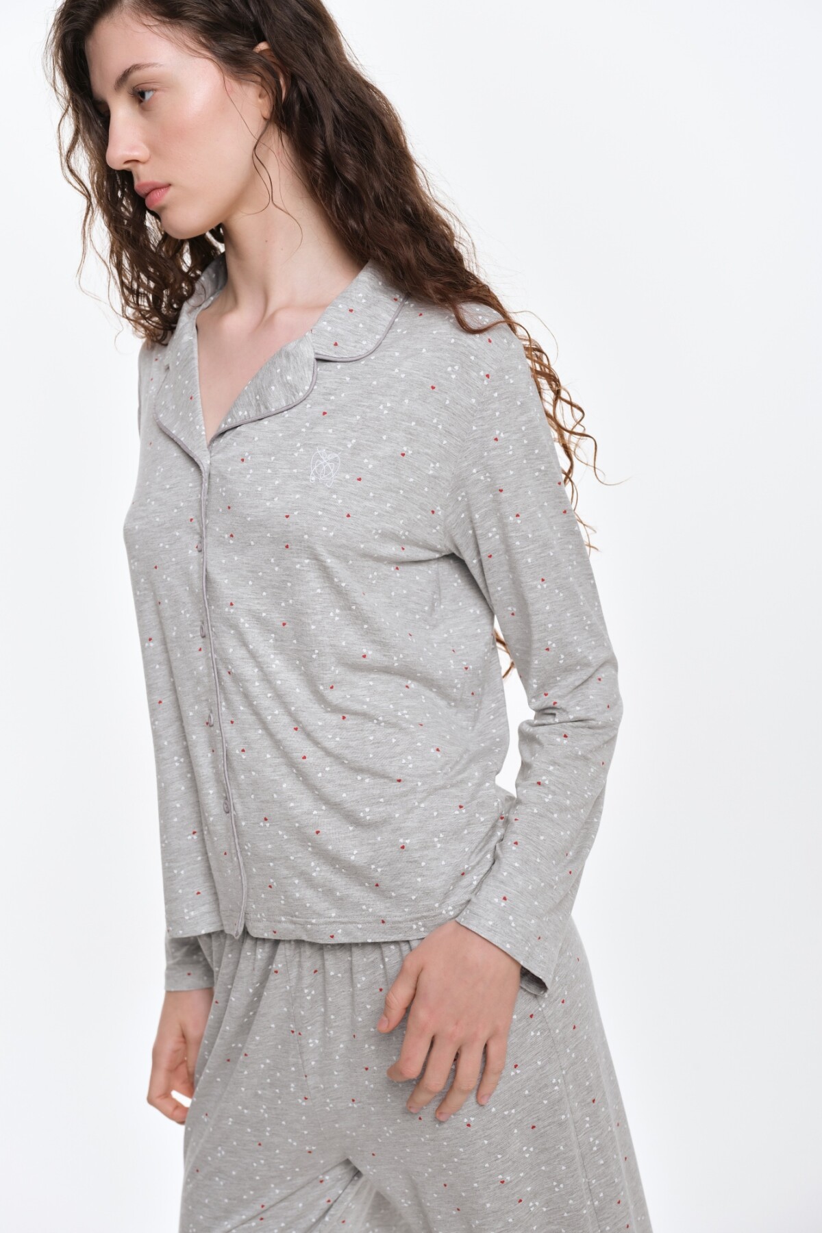 Camisa Charlotte Gris Melange