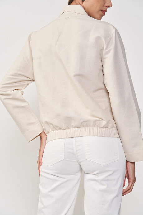 Chaqueta Lino Kaira Beige