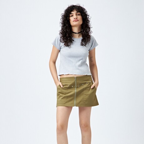 REMERA SANTA Gris Melange