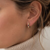 Aros Mila en Oro Amarillo 18k con Brillantes y Zafiros Aros Mila en Oro Amarillo 18k con Brillantes y Zafiros