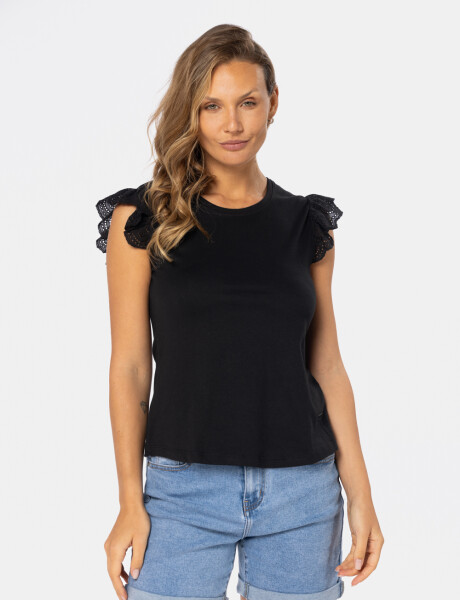 REMERA LISA Negro