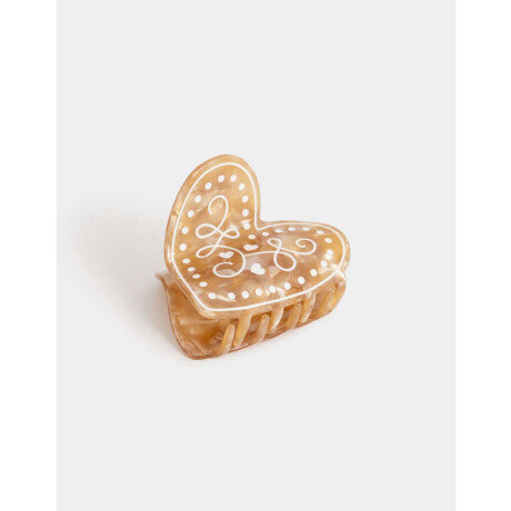 Broche Acrílico Corazón Combinacion Bicolor