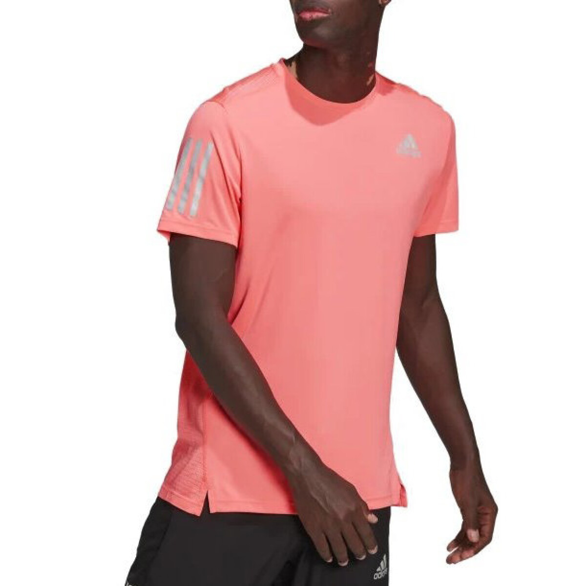Remera de Hombre Adidas Own The Run - Rosa - Plateado 