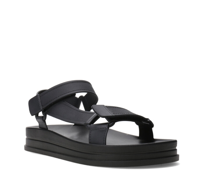 Sandalia JELI estilo teva de goma Black