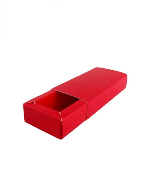 Caja rectangular 6x12x2,5 cm. ROJO