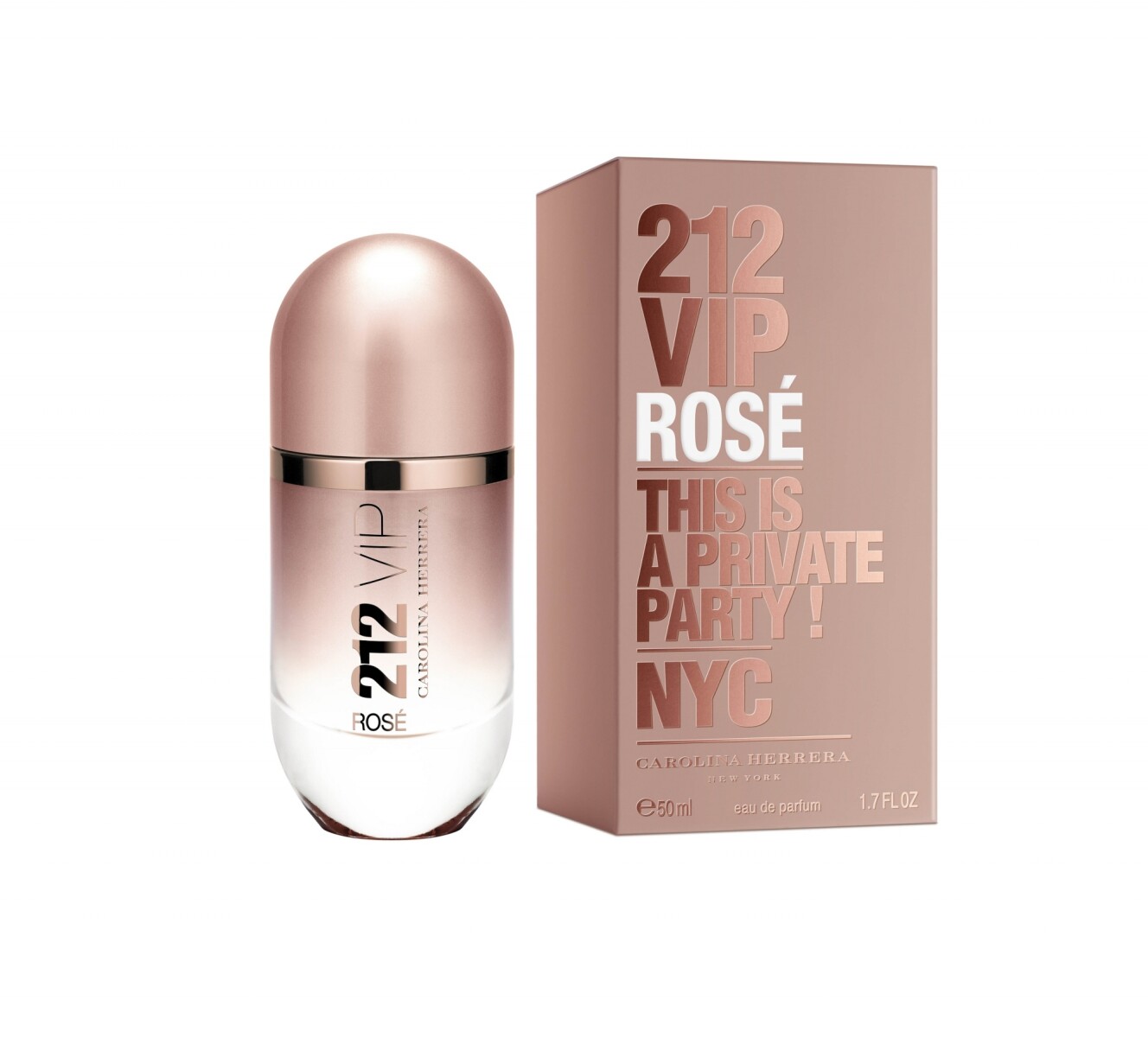 Perfume Carolina Herrera 212 VIP Rosé 50ml Original 