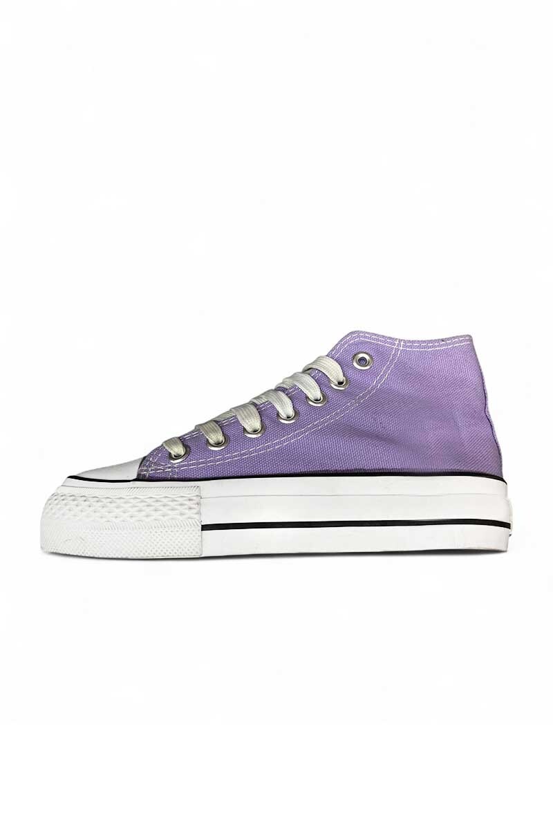 BOTA DEPORTIVA MEDIO BASKET LONA CON PLATAFORMA Violeta