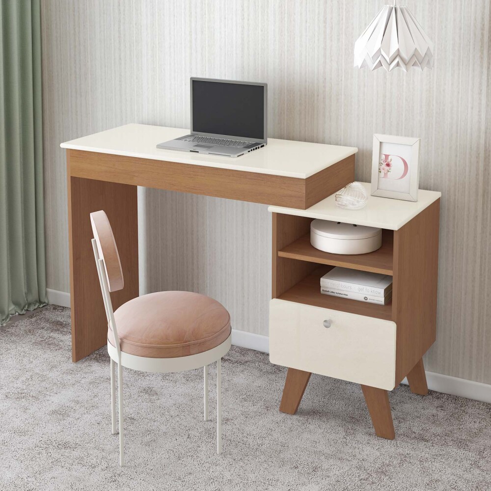 ESCRITORIO TOCADOR MDF-Y-MDP MARRON SOPHIE