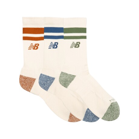 Medias New Balance Unisex - Striped Crew Socks - LAS35210AS3 PRINT/PATTERN/MISC