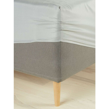Sabana Bajera Micro Miriam 140X200X25 Gris