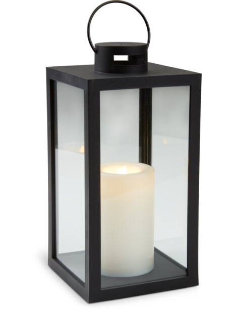 Farol navideño GEFJON 13x13x26 cm con luz LED Farol navideño GEFJON 13x13x26 cm con luz LED