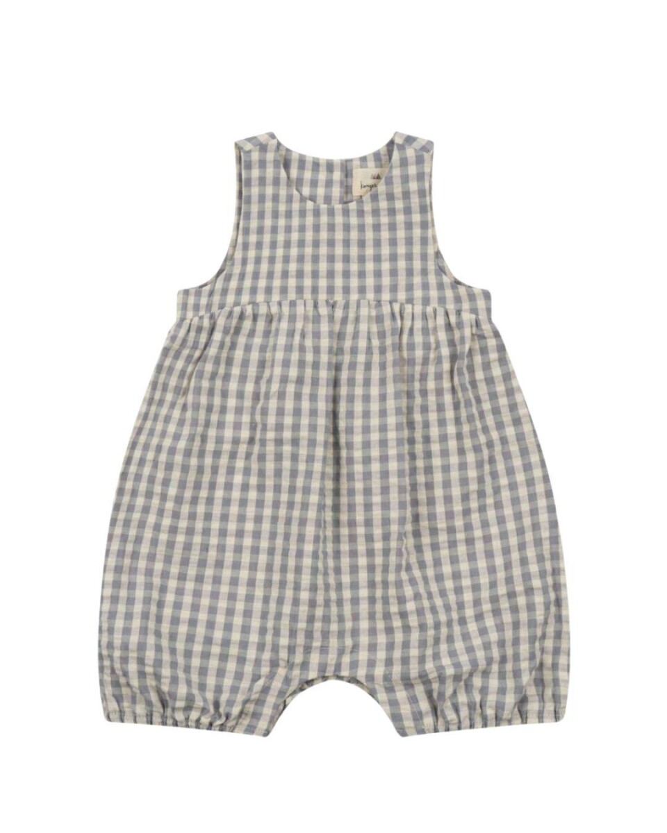 Mono Vichy celeste unisex 