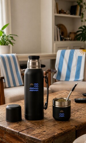 KIT MATERO ATOMIC URUGUAY NEGRO