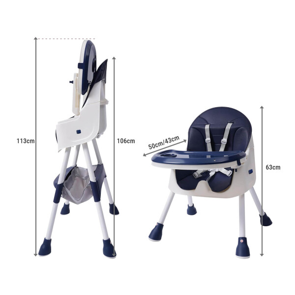 Silla De Bebe Para Comer Plegable Asiento 2 En 1 Arnes Cinturon Seguridad 3 Puntos Imback Color Azul Silla De Bebe Para Comer Plegable Asiento 2 En 1 Arnes Cinturon Seguridad 3 Puntos Imback Color Azul