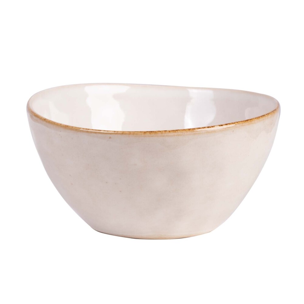 BOWL 15CM RONNIE CERAMICA NATURAL-BEIGE CREMA
