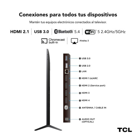 Smart TV TCL 55 QLED Mini Led 4K Google TV 55C6K